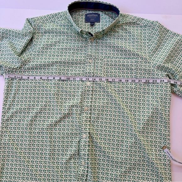 Men’s Heritage Report Collection Short Sleeve Shirt Dolphins Pattern Size XXL​ - Picture 5 of 6